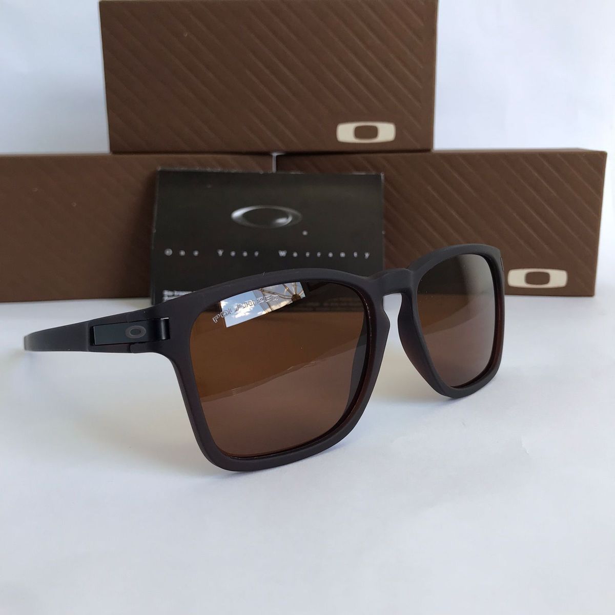 Óculos de Sol Oakley Latch Squared Matte Brown Lentes