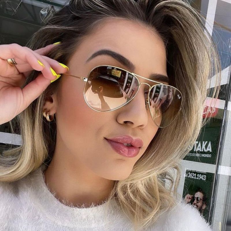 Óculos de Sol Ray-Ban Aviador Lente Marrom Mais Vendido  display picture 3