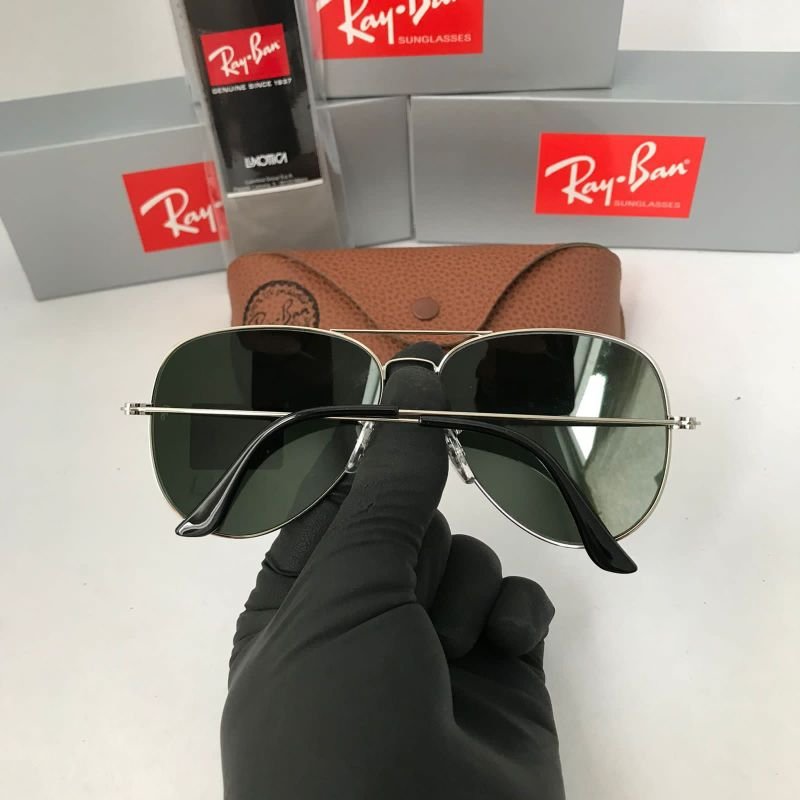 Óculos Ray Ban Aviador Espelhado Tamanho 64 Lentes de Cristal