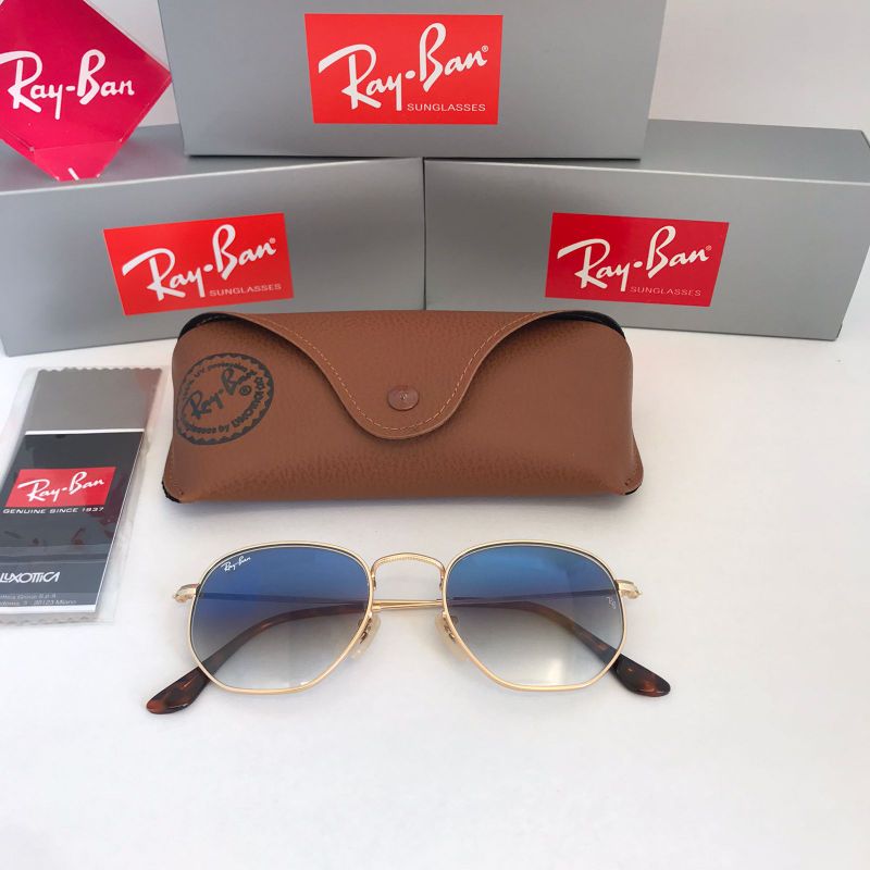 Ray ban best sale hexagonal mirrored sunglasses