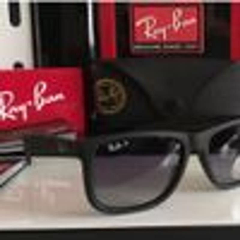 Óculos de Sol Ray-Ban Justin Rb4165 Preto Polarizado Tamanho