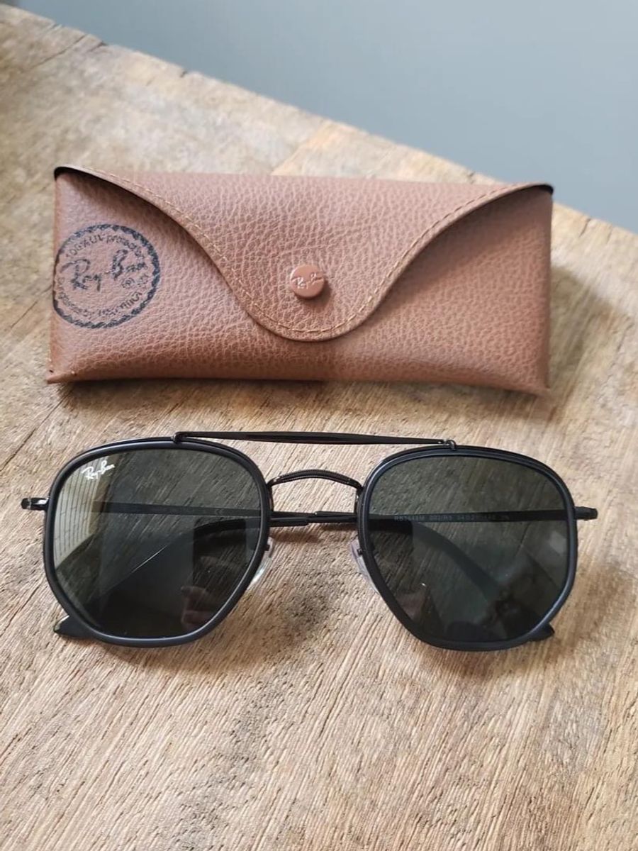 Óculos de Sol Ray Ban Marshal Ii Rb3648m Preto Unissex Original ...