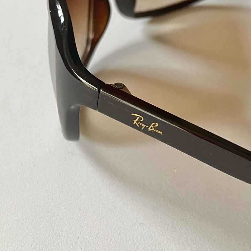 Óculos de Sol Ray-Ban Original Marrom Y2k Degradado Lentes | Ray