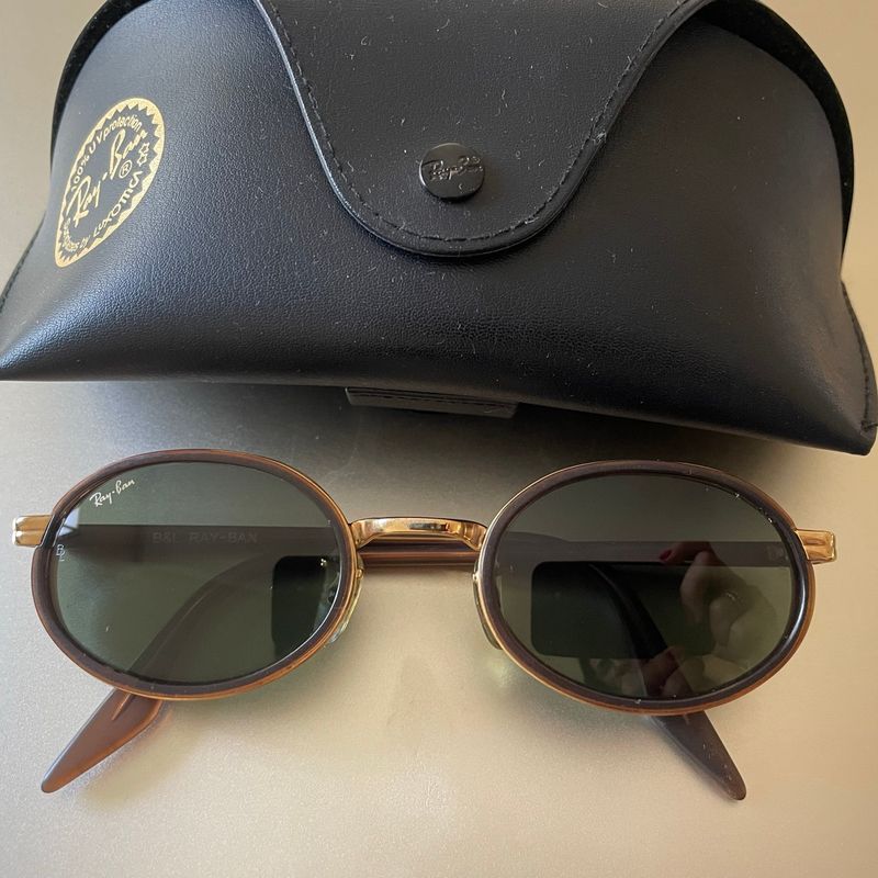 Óculos de Sol Ray-Ban Vintage, B&Amp;L, Modelo W2814, Ouro Marrom