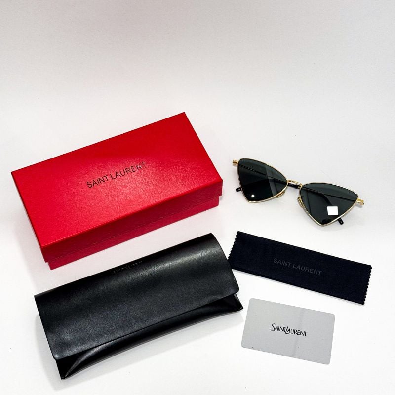 Óculos de Sol Saint Laurent Sl 303 Jerry 004 Metal Dourado