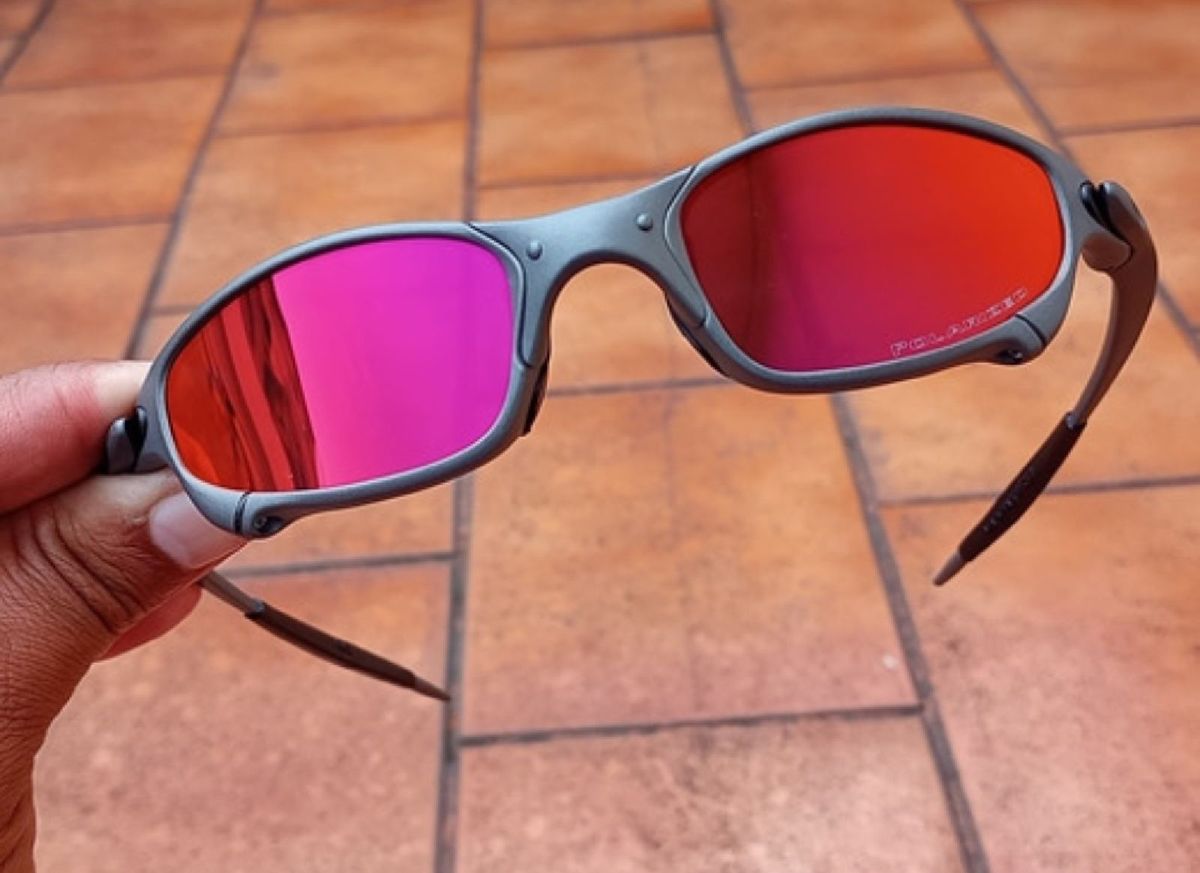 Oculos Juliet Metal Barato Pinado Ruby Vermelho Masculino Feminino ...