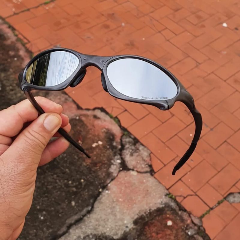 Oculos de Sol Oakley Juliet Xmetal Vermelha Double X Mandrake em