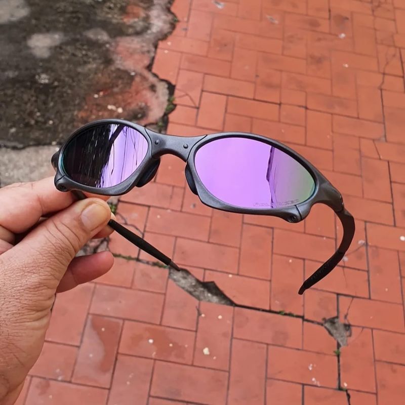 Óculos de Sol Juliet X-Metal Violet Masculino Lente Roxa