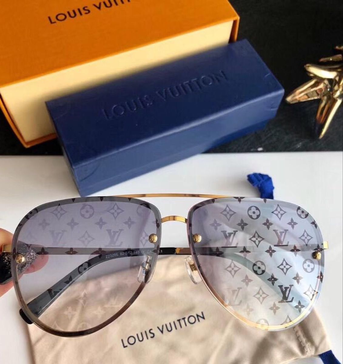 Óculos de Sol Louis Vuitton Millionaire | Óculos Feminino Louis Vuitton  Nunca Usado 50832564 | enjoei