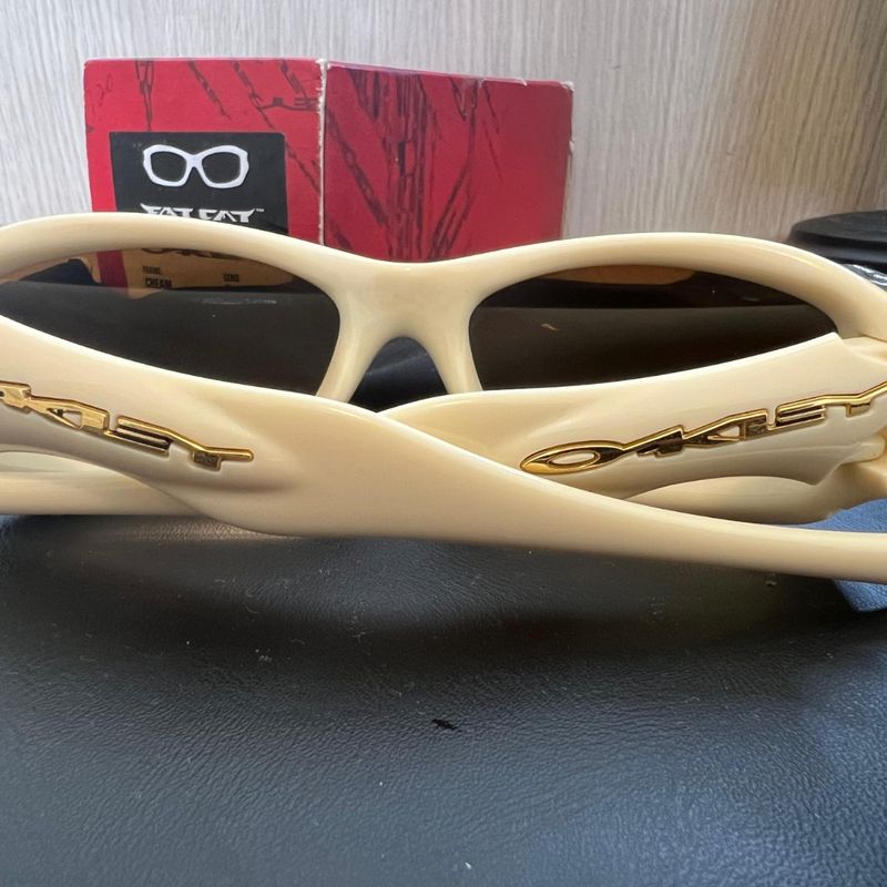 Óculos Oakley Fatcat Cream Gold Iridium Completa | Oakley