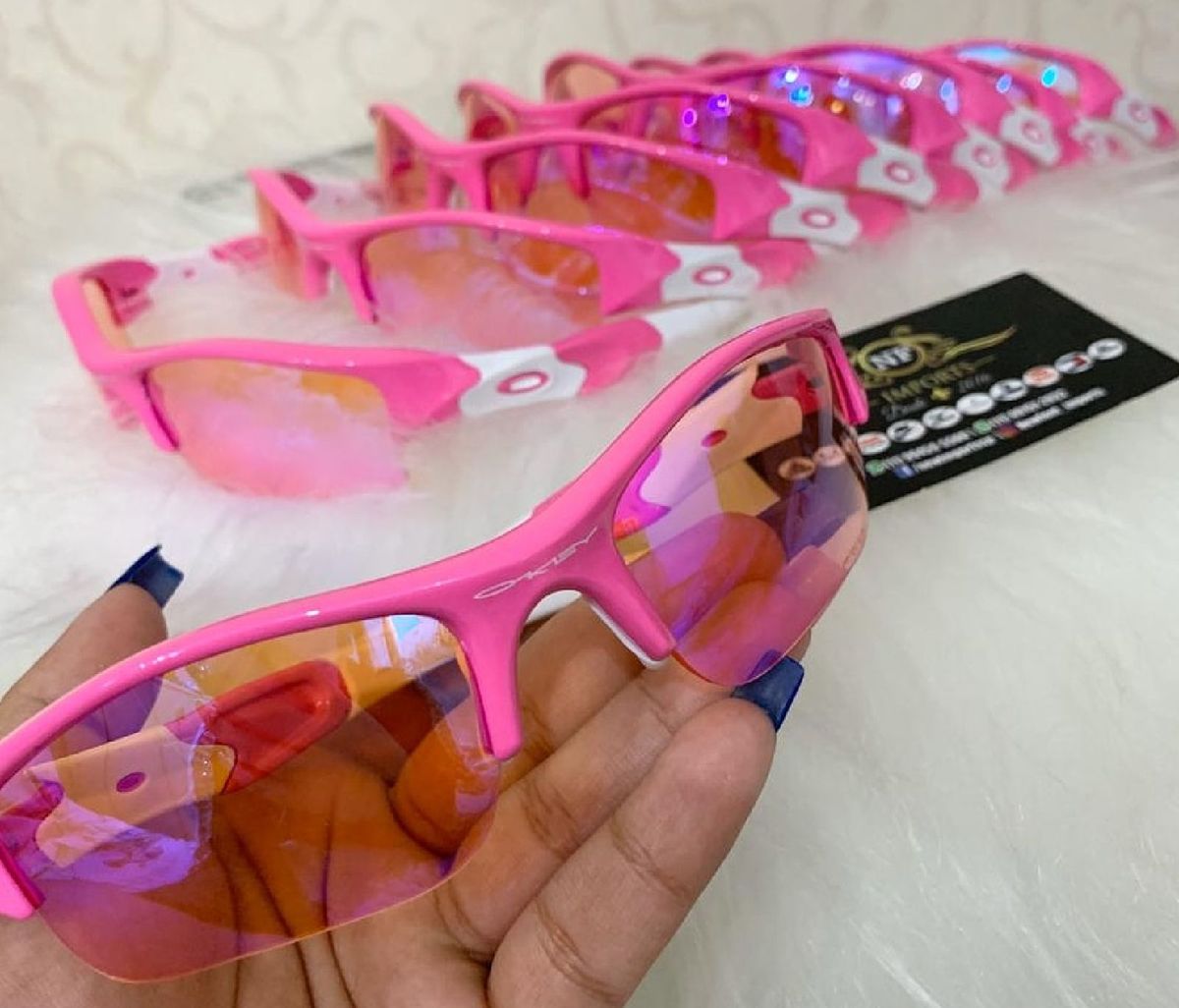 flak oakley feminino rosa