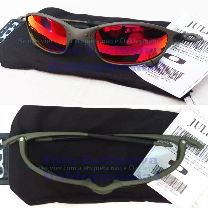 Óculos Oakley Juliet Xmetal Ruby Fire Lentes Polarizadas Anti-reflexos |  Óculos Feminino Oakley Nunca Usado 89716907 | enjoei