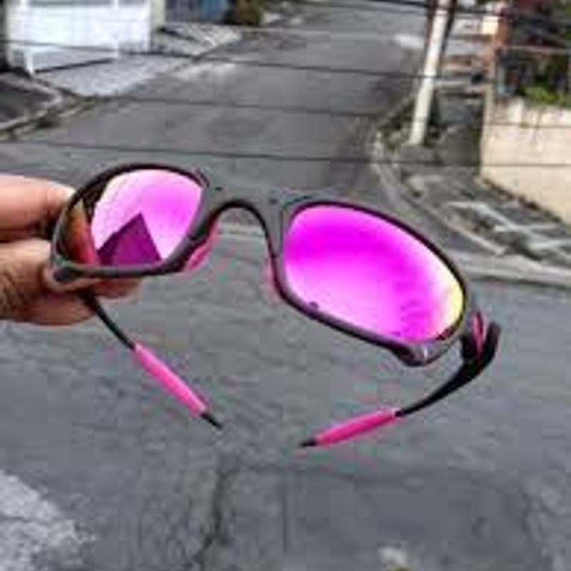 Óculos de Sol Juliet Xx Metal Lentes Rosa Pink com Borrachas Rosa