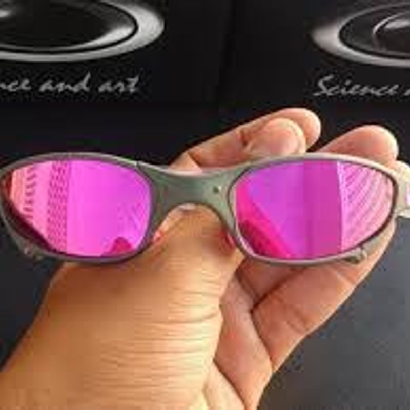 Óculos Oakley Juliet - Gold / Pink / Borrachas Rosas - Favela na Moda  Imports