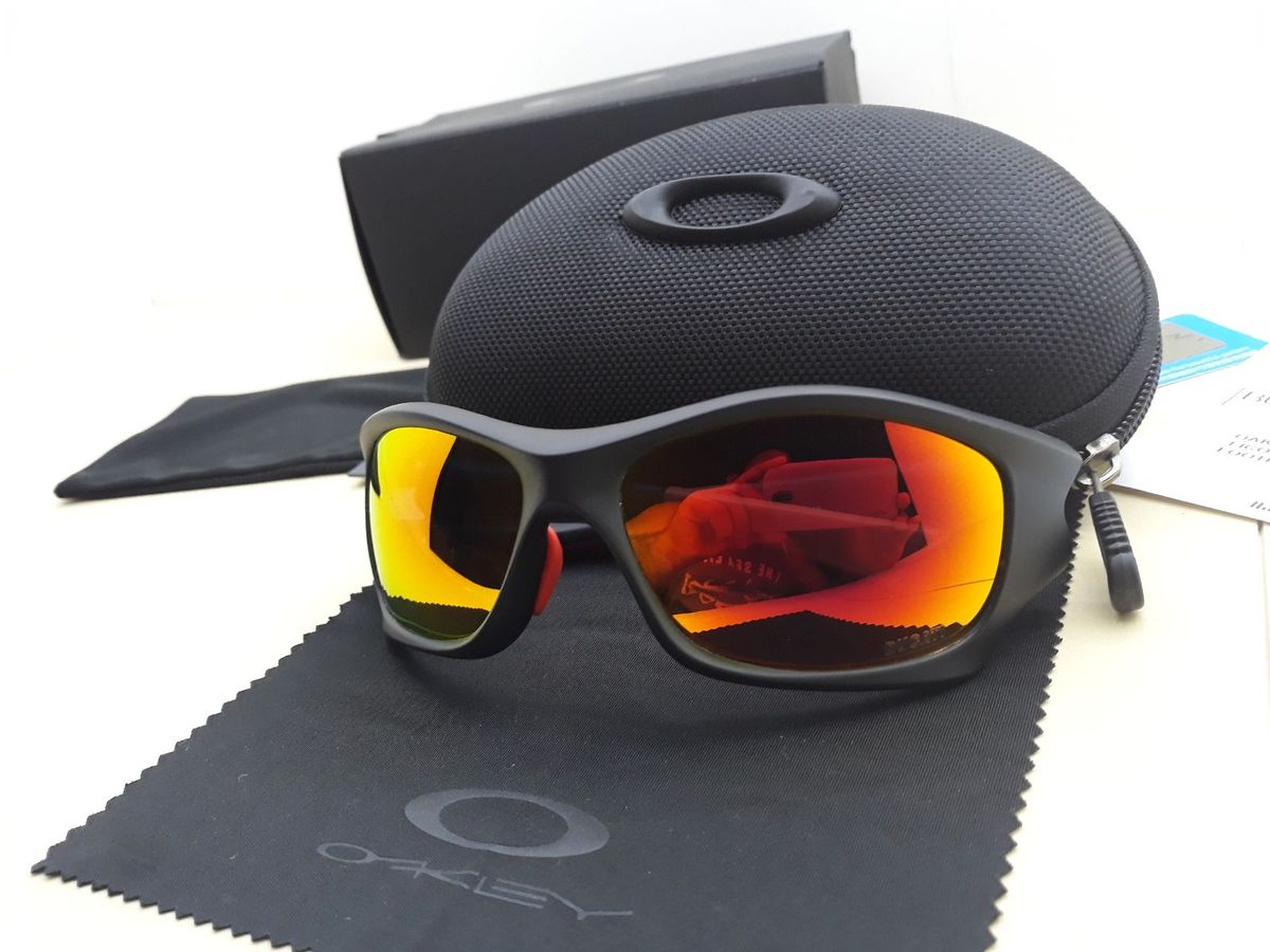 óculos oakley pit bull ducati preto/vermelho polarizado - importado e novo - óculos oakley