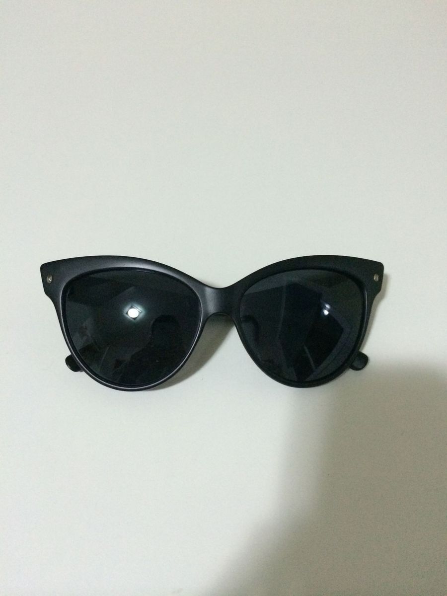 óculos preto fosco cat eye - óculos sem marca