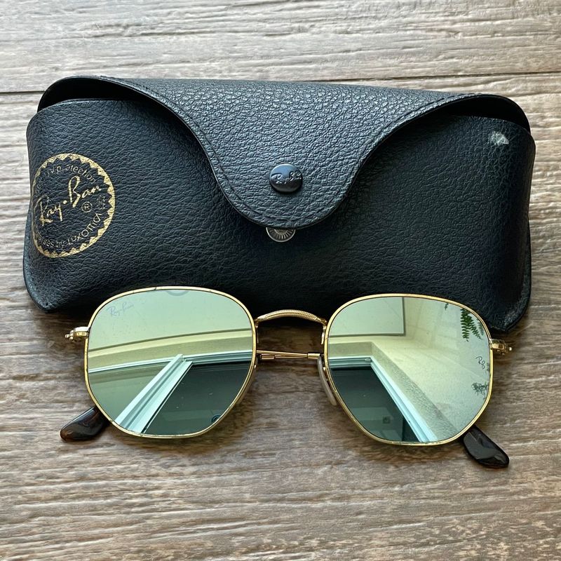 Oculos Ray Ban Orb3548n Hexagonal Original Ray Ban Usado 95002725 enjoei