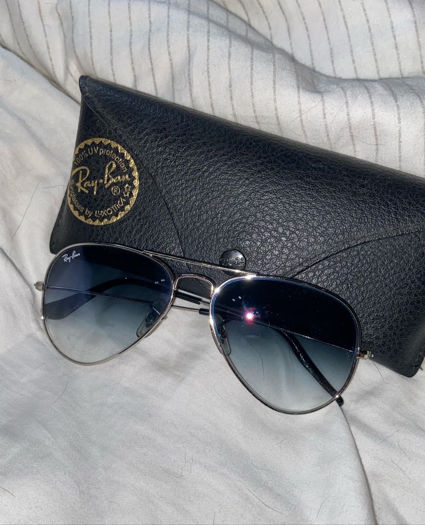 ray bans aviator large metal