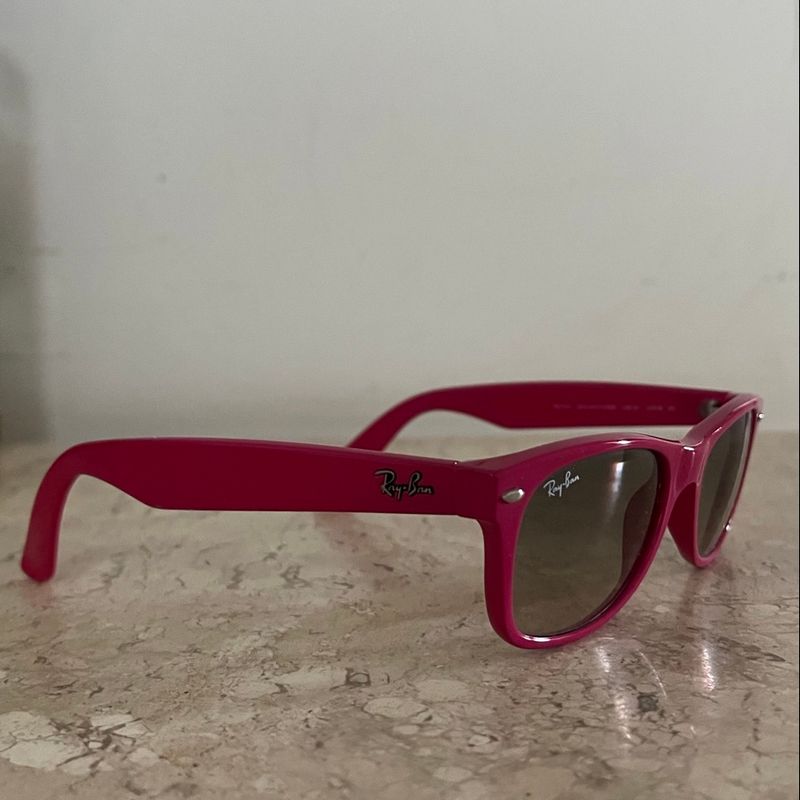 Oculos Rayban New Wayfarer Rosa Ray Ban Usado 97475173 enjoei