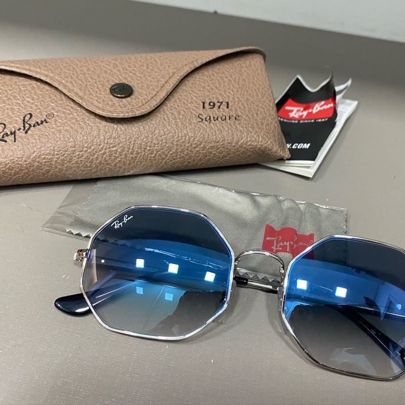 Octagon 1972 Ray Ban Octagonal Azul Ray-Ban RB 1972 Octagon 001/GA