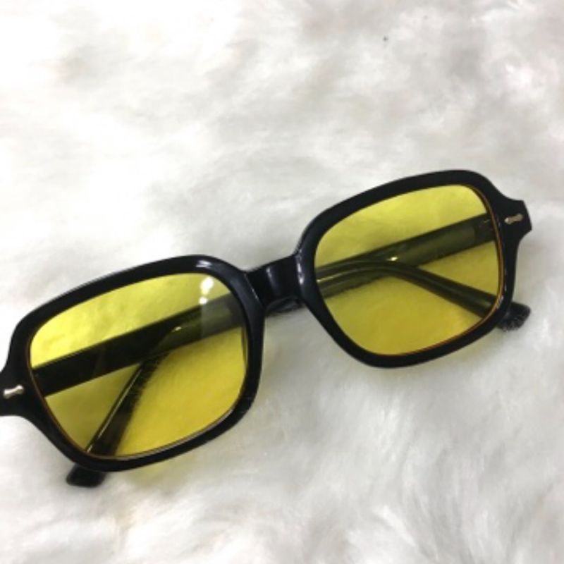 Óculos de Sol com Lentes Amarelas Retrô Retangular Vintage Y2k, Óculos  Feminino Nunca Usado 72780924
