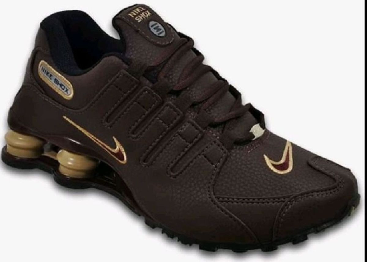 nike shox marrom