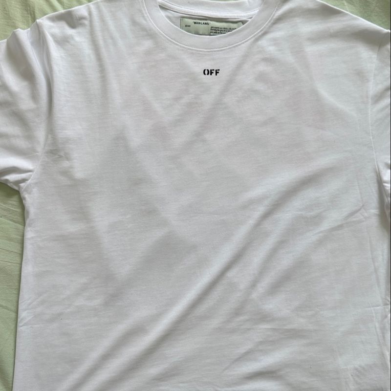 Off White Photocopy White Tee Camiseta Masculina Off White Usado