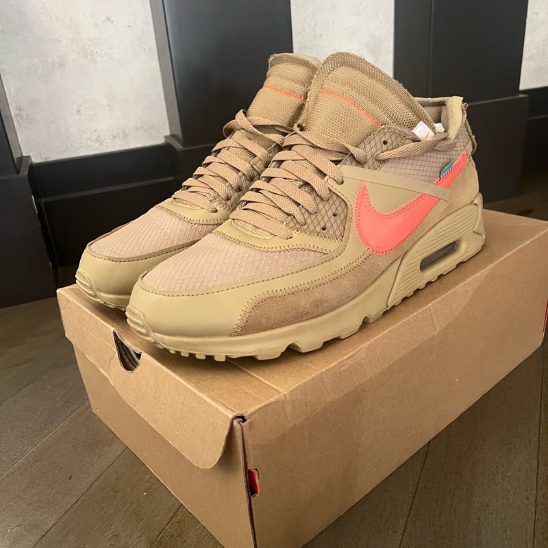 Tênis Nike Air Max 90 OFF-WHITE 'Desert Ore' PK - ENCOMENDA