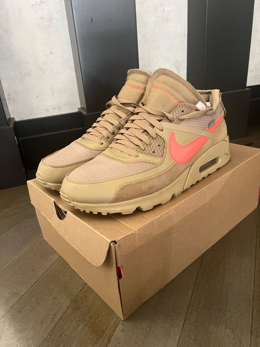 Tênis Nike Off-White x Air Max 90 'Desert Ore'