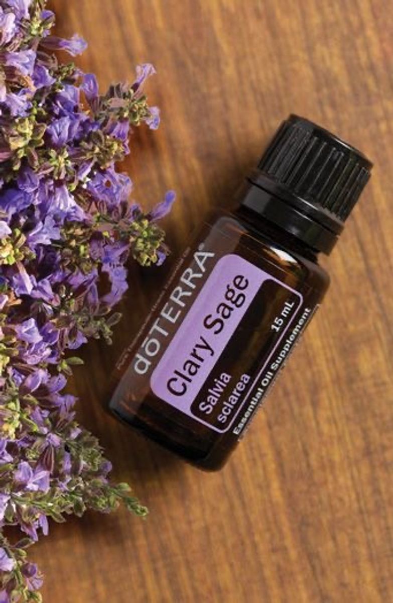 dōTERRA Clary Sage + Lavander 15ml Óleo Essencial Clary Sage 15 Ml - Aberto! | Doterra Usado