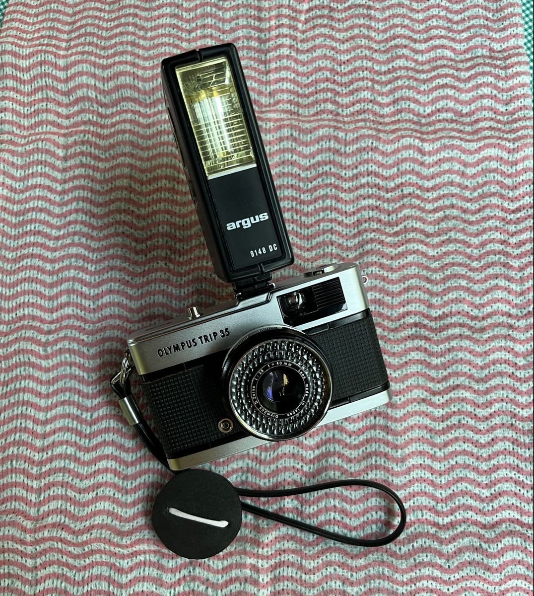 Olympus Trip 35 + Flash Analógica Máquina Fotográfica Analógica