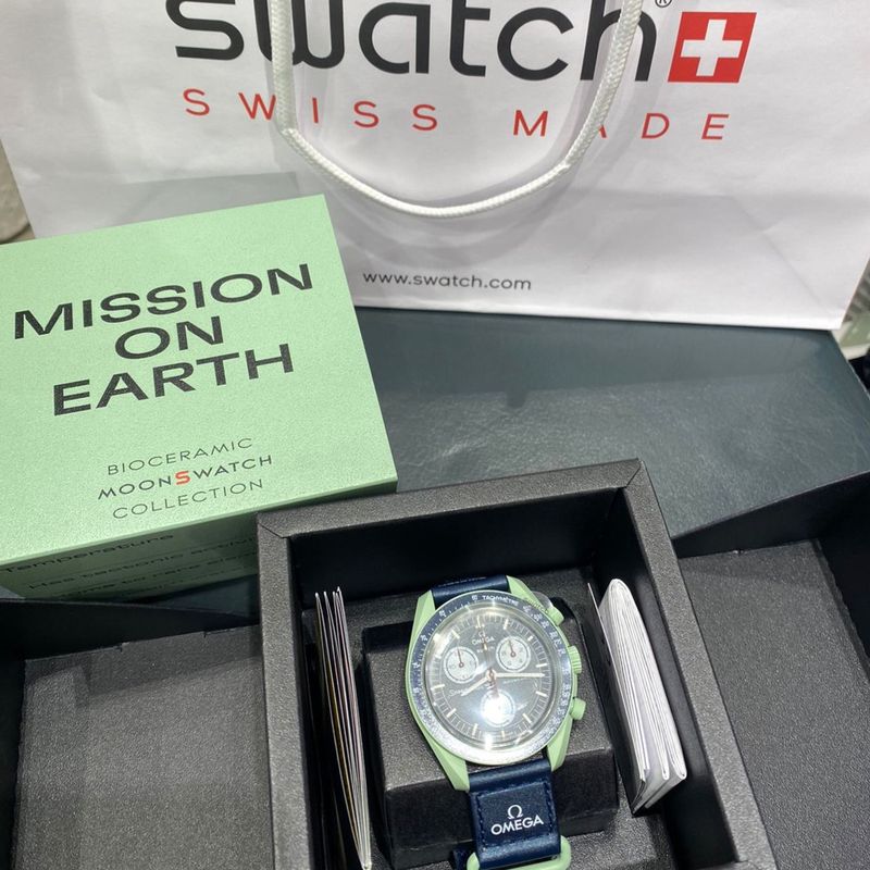 Omexa X Swatch mission On Earth Rel gio Masculino Swatch Nunca Usado 77416192 enjoei