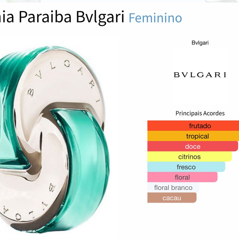 Omnia Tourmaline Paraiba Perfume Feminino Bvlgari Usado 96558387 enjoei