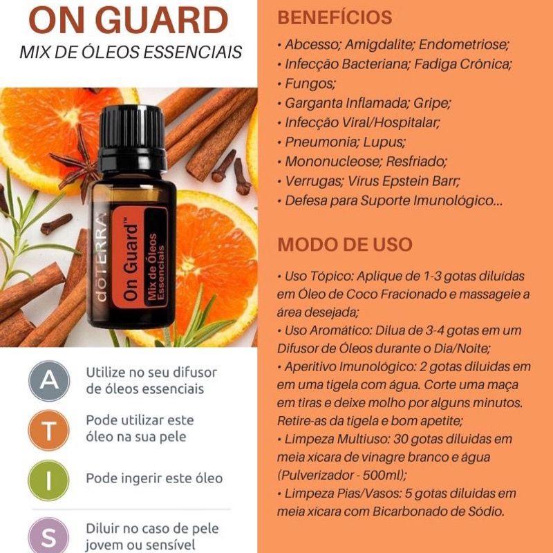 Mix de Óleos Essenciais doTerra On Guard Mix 5ml