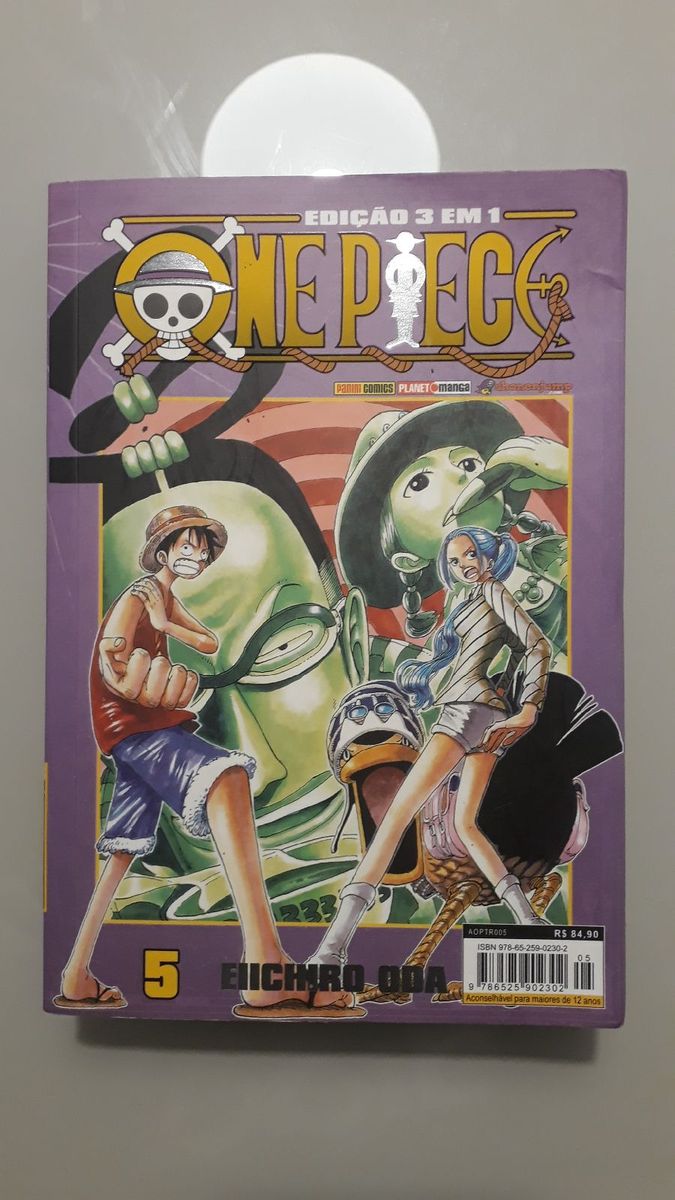 One Piece 3 em 1 Vol 5 | Livro Mangá Editora Panini Usado 90414429 | enjoei