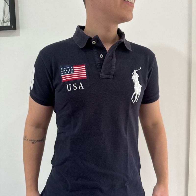 え*ん様 Polo Ralph Lauren polo shirt big po Oportunidade! Polo Ralph Lauren Big Pony | Polo Ralph Lauren Usado