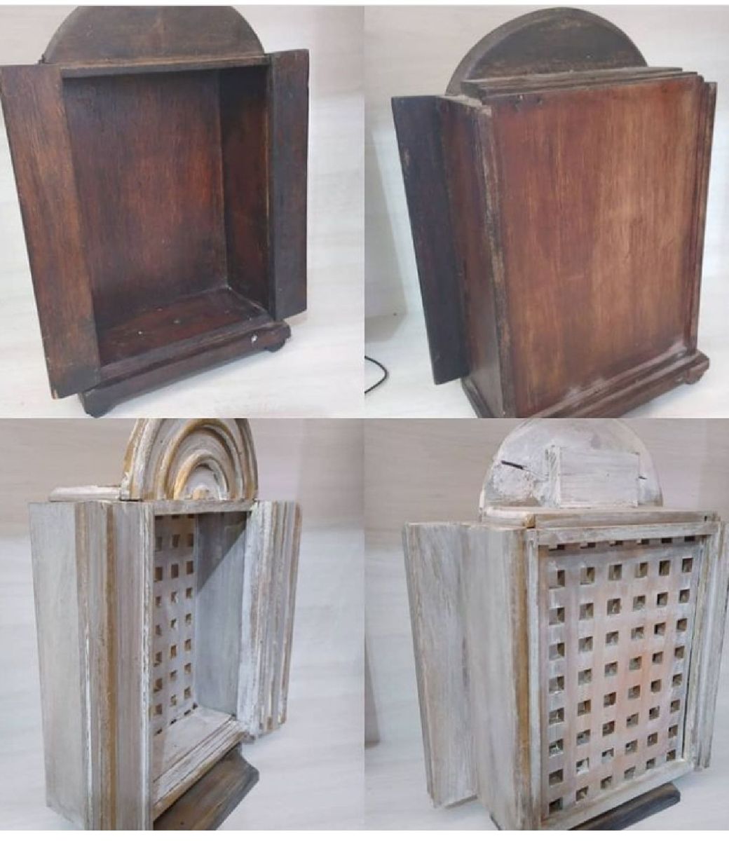 Oratorio Madeira Maciça | Item de Decoração Artesão Cesar Nunca Usado ...