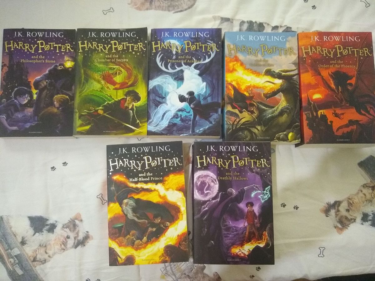 Os 7 Livros de Harry Potter (em Inglês) Livro Bloomsbury Nunca Usado 38120706 enjoei
