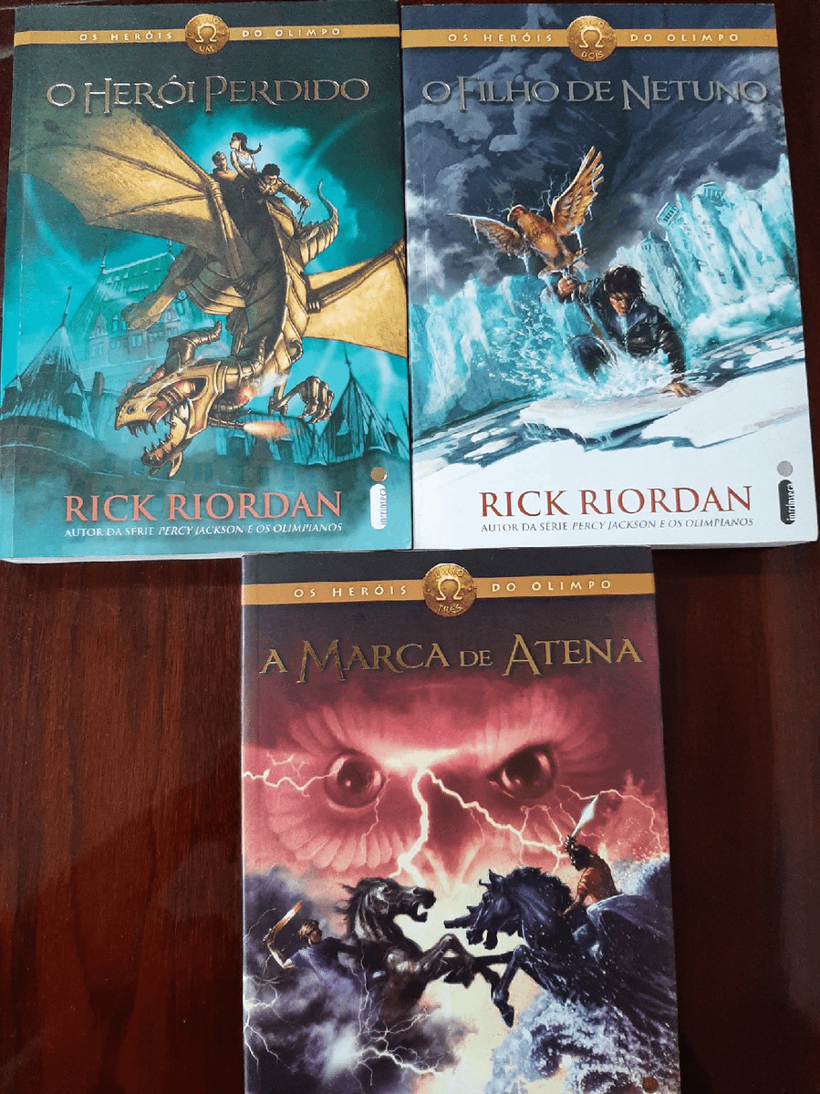 Os Heróis Do Olimpo 3 Primeiros Livros Da Coleção Rick Riordan