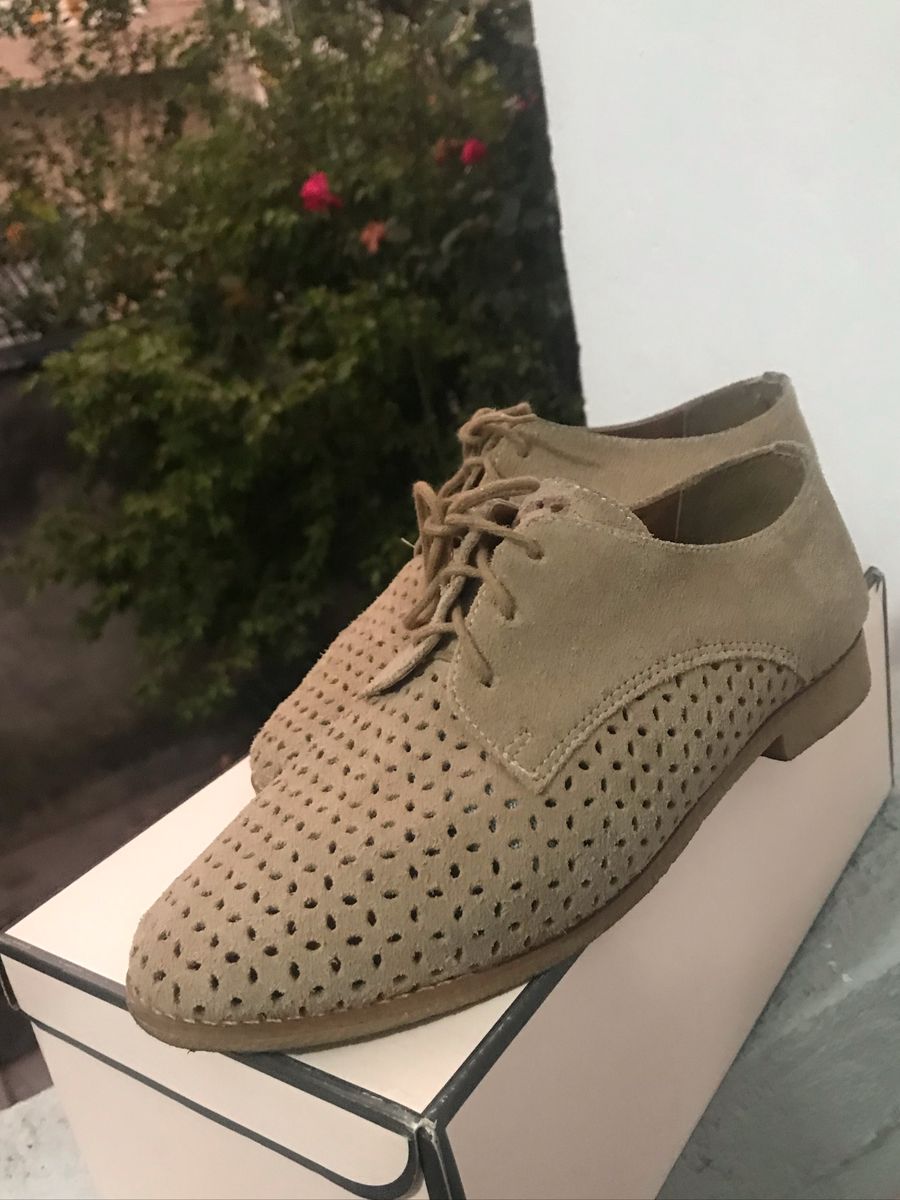 oxford feminino camurça