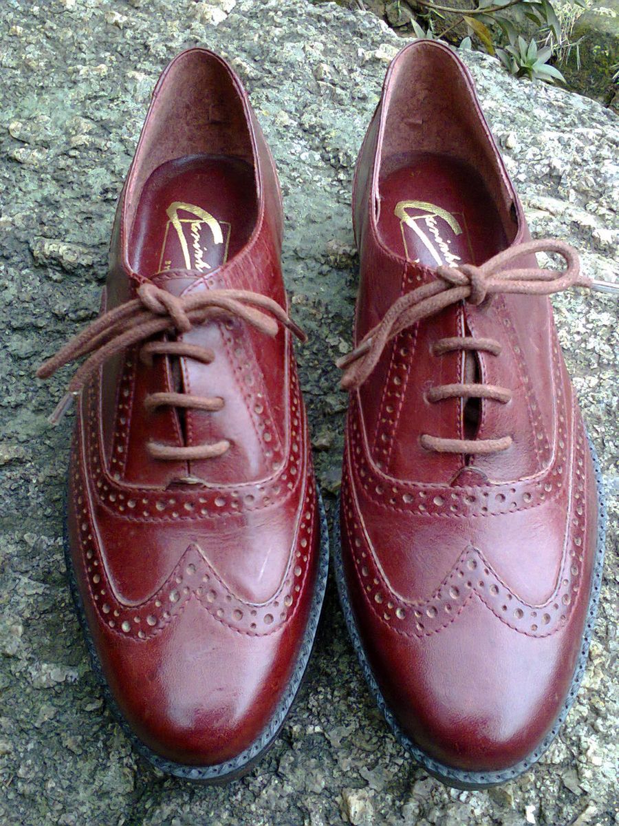 oxford feminino couro legitimo