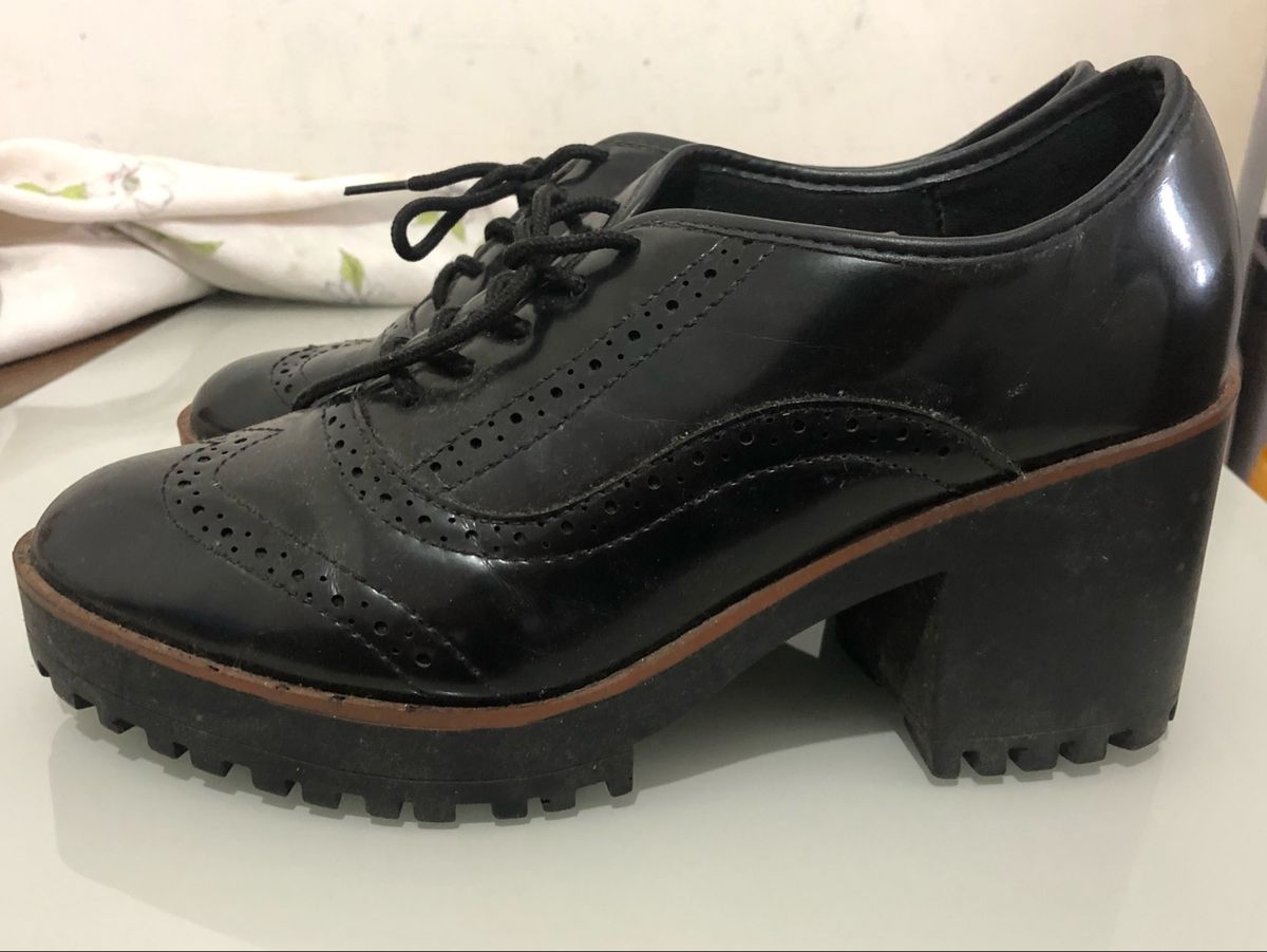 sapato oxford tratorado moleca
