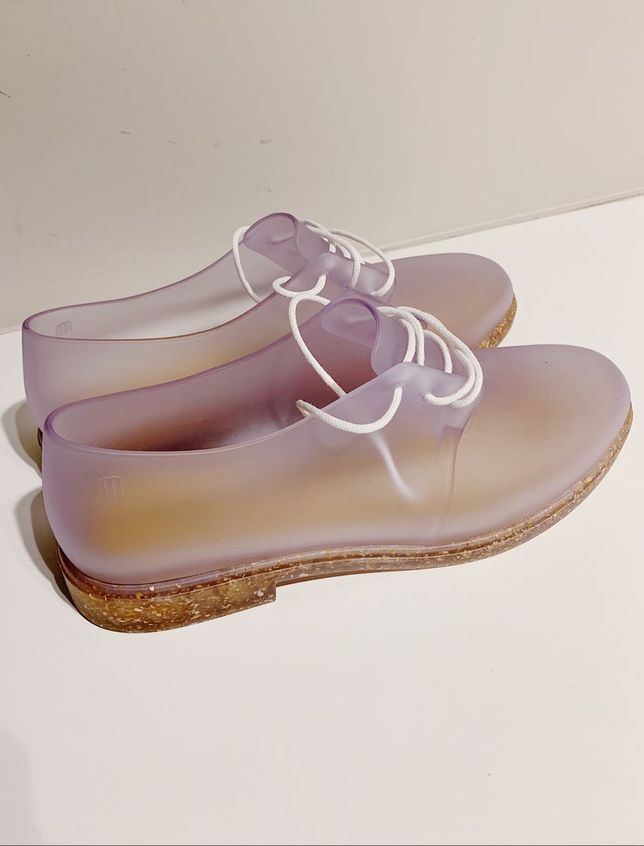 sapato transparente melissa