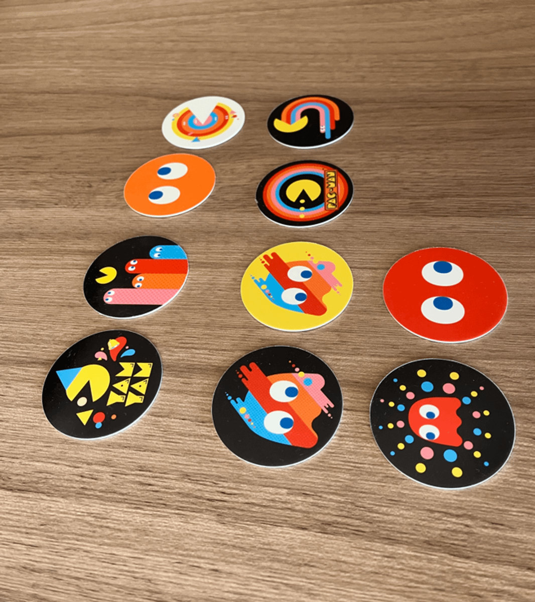 Pac Man, Conjunto com 10 Tazos da Coleção Pac-man, Tazo Elma Chips ...