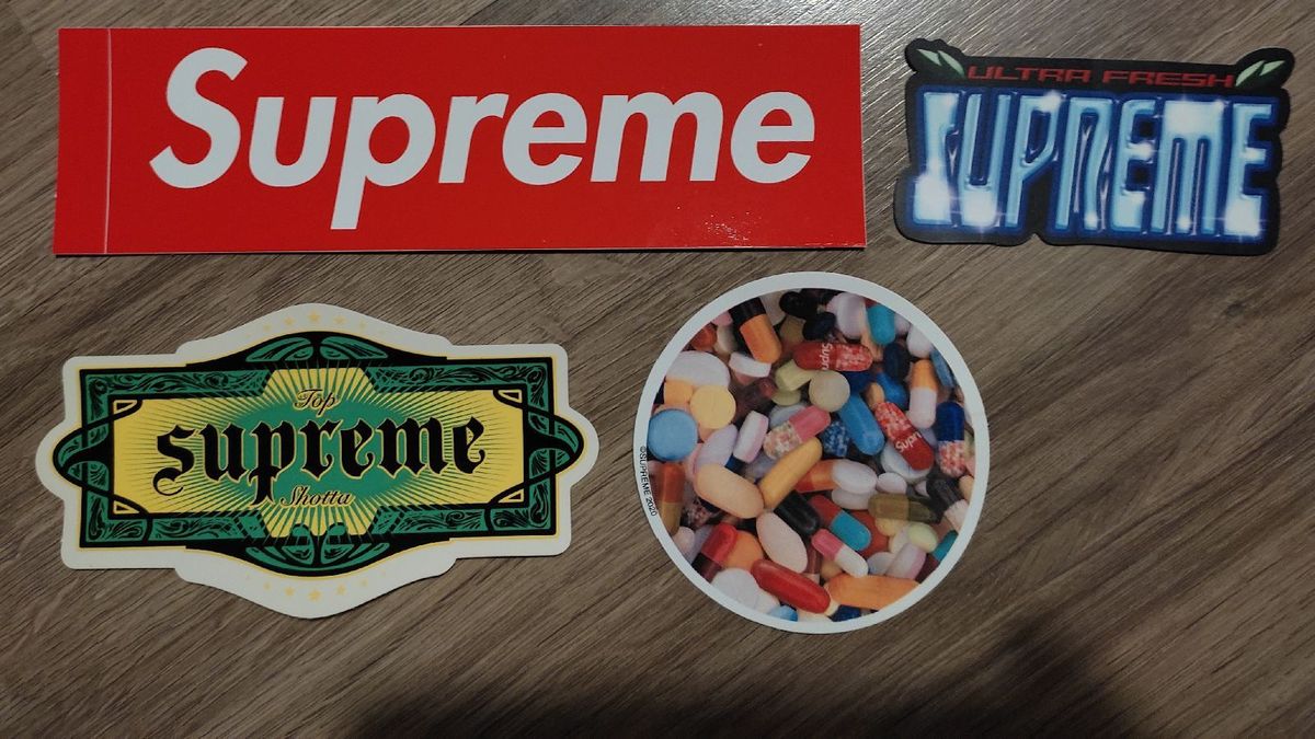 Pack Adesivos Supreme Originais Produto Masculino Supreme Nunca Usado