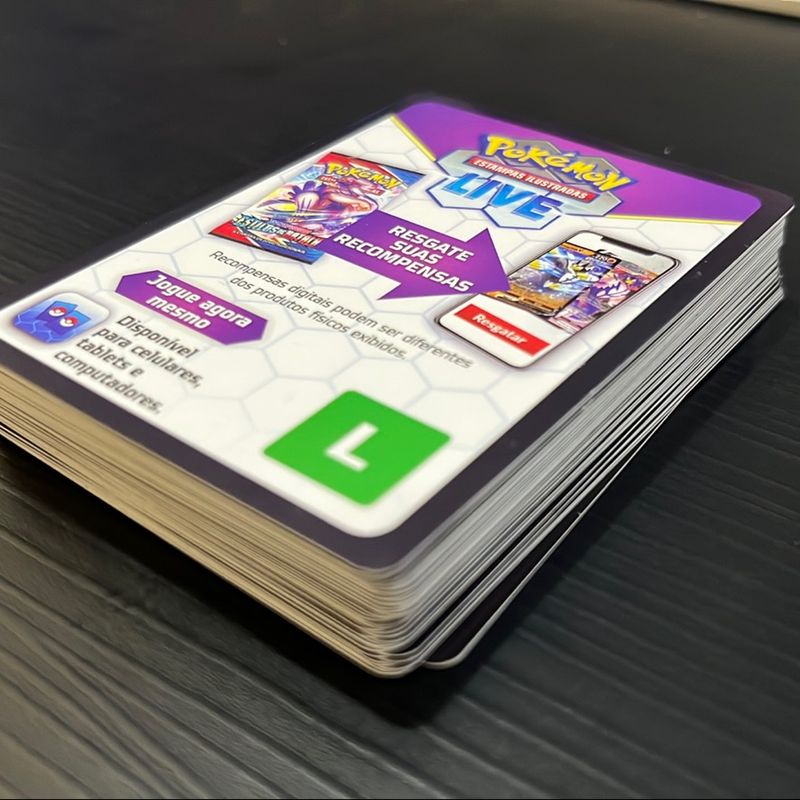 Carta Codigo Pokémon Card 70 Códigos TCG para Jogo Online Código -  Escorrega o Preço