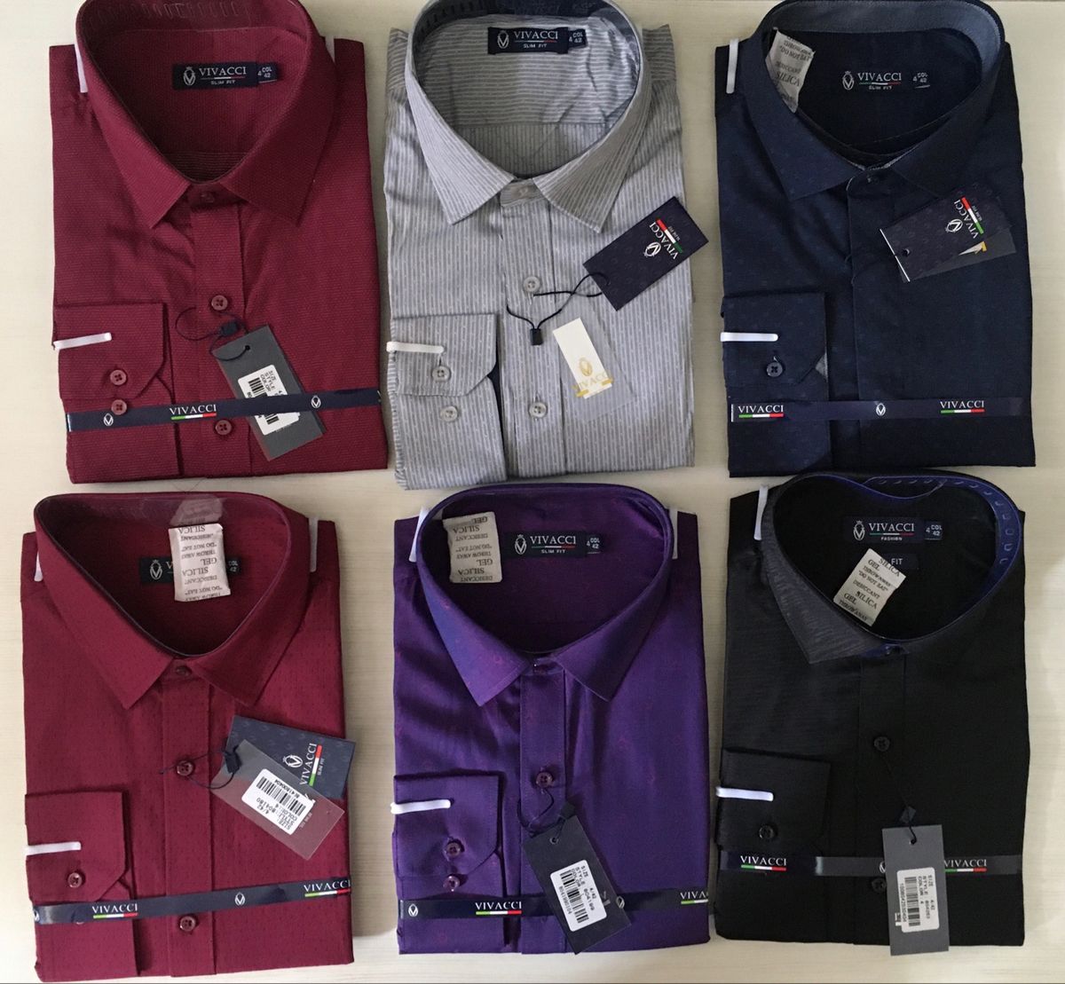 camisas vivacci slim fit