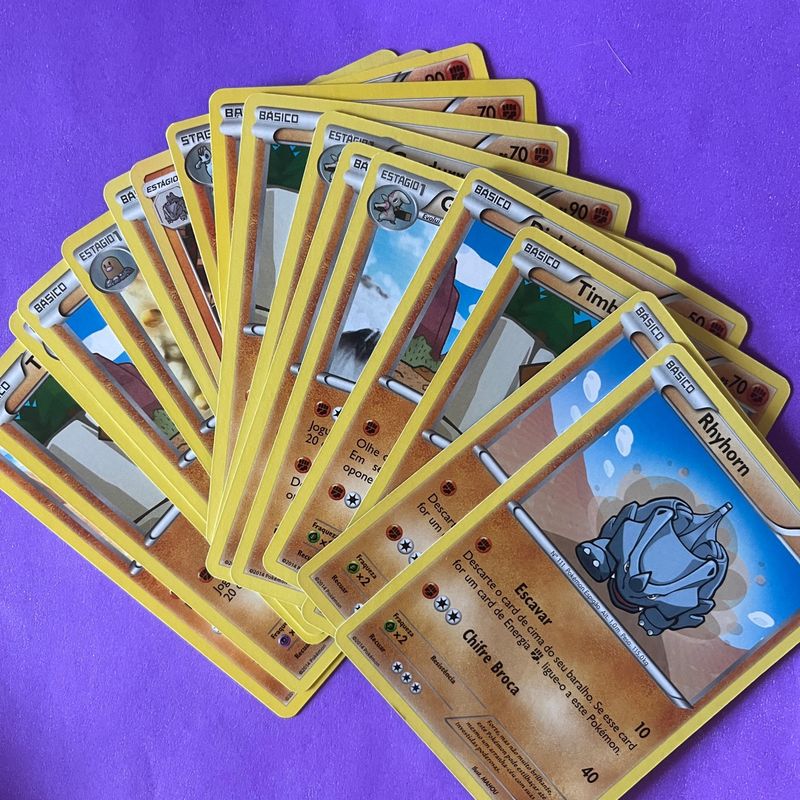 Pack de Cartas Tcg Pokémon Tipo Elétrico