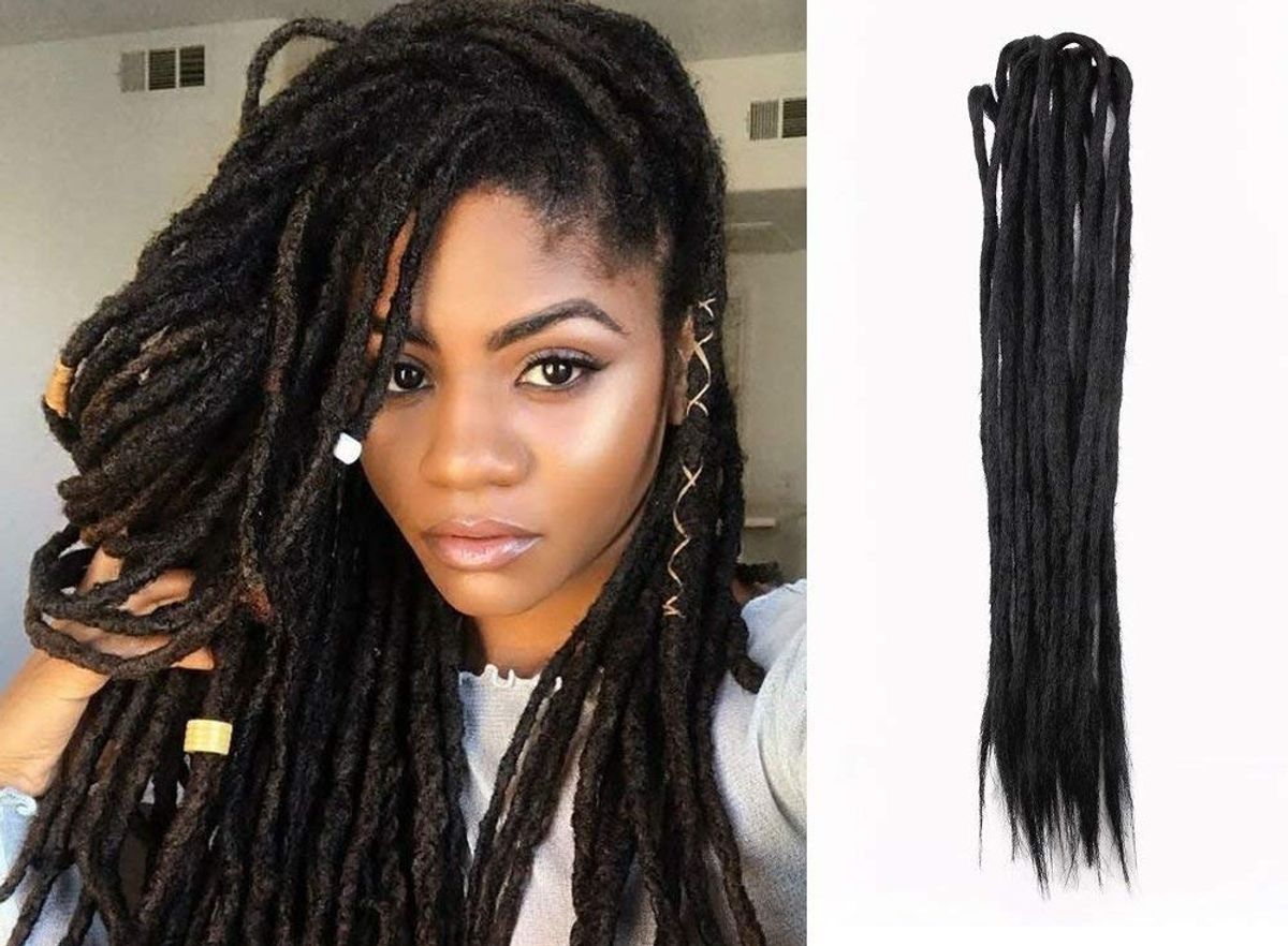 Pacote 10 Dreads Cor Preto Dreadlocks | Produto p/ Cabelos