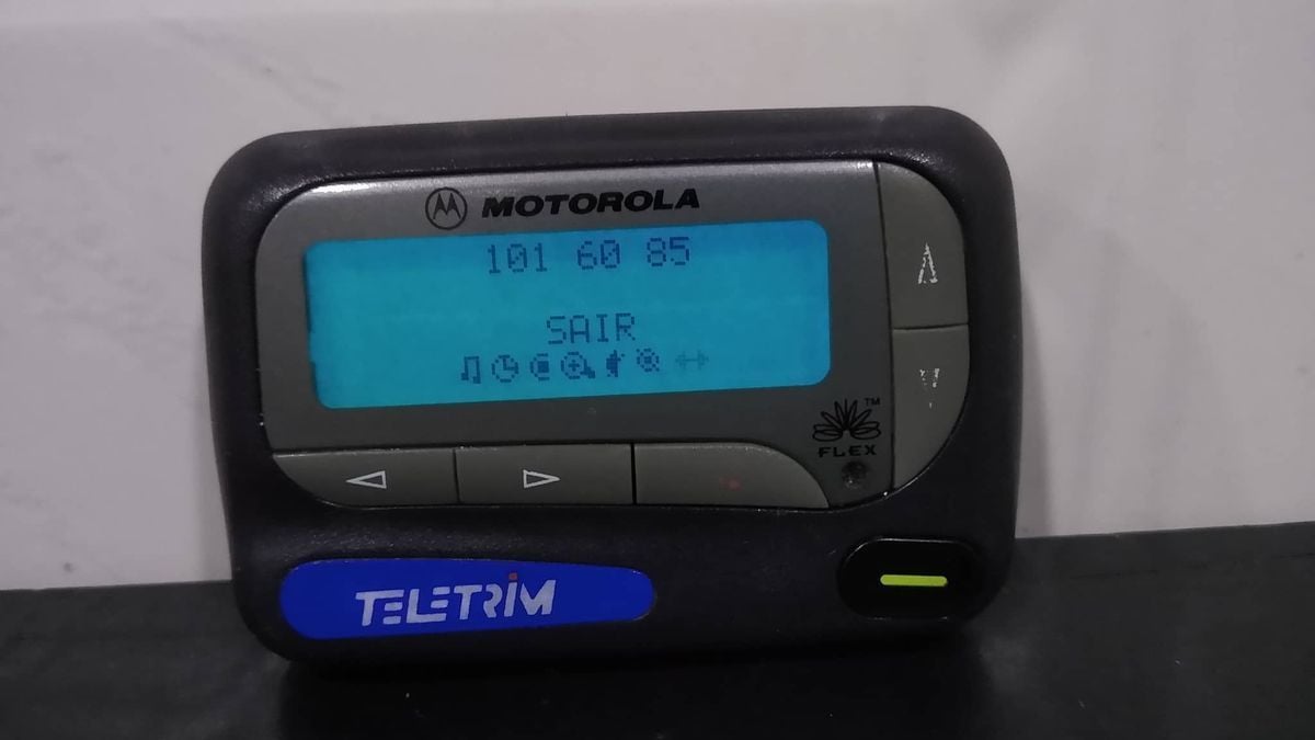 Pager Teletrim Motorola Funcionando Produto Vintage e Retro